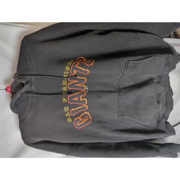 Majestic San Francisco Giants Black Hoodie Sweatshirt XL See Desc - Picture 1 of 6